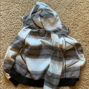 Ivivva light blue stripped hoodie